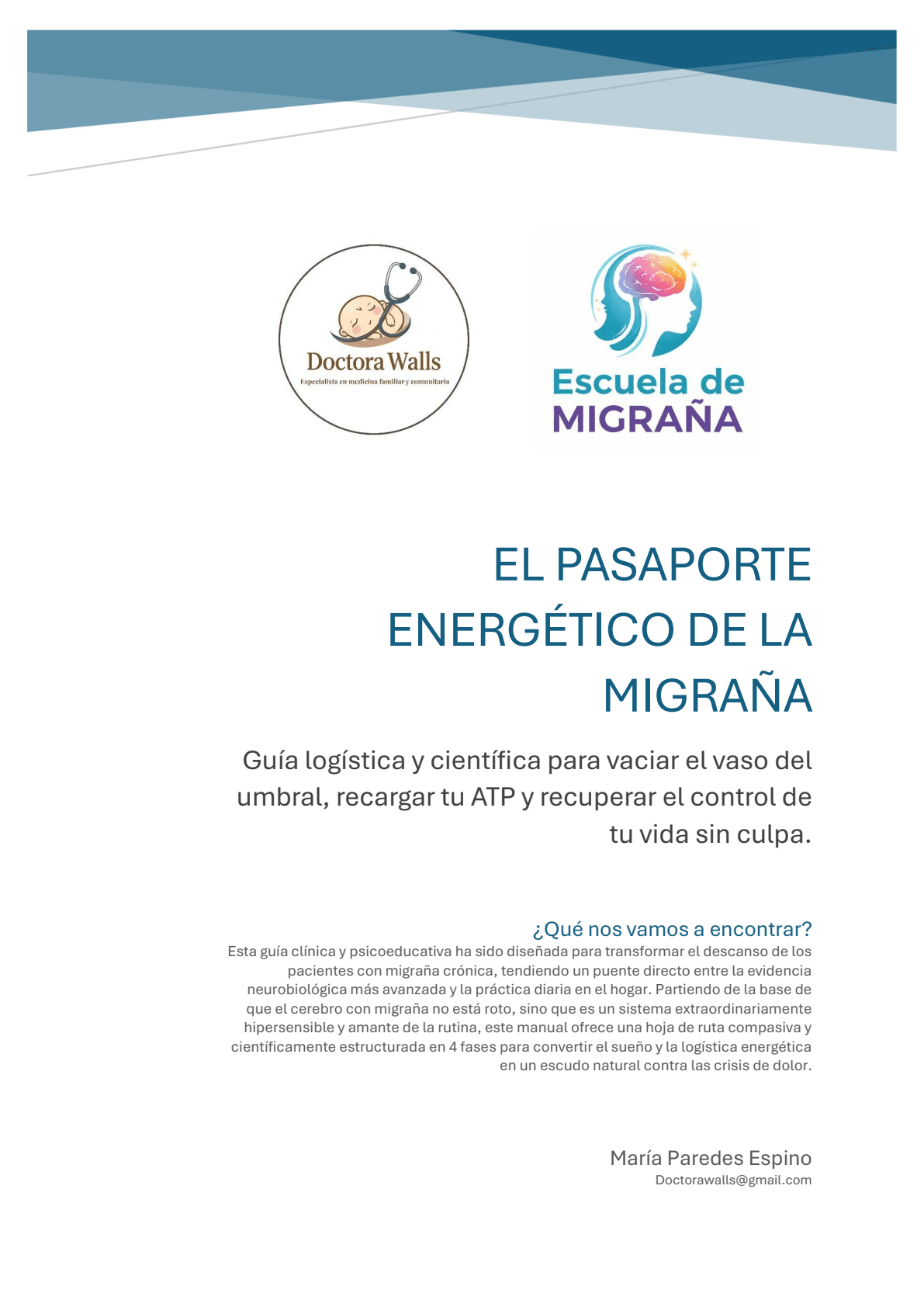 Portada de la guía Gestión de la Energía en Migraña Crónica