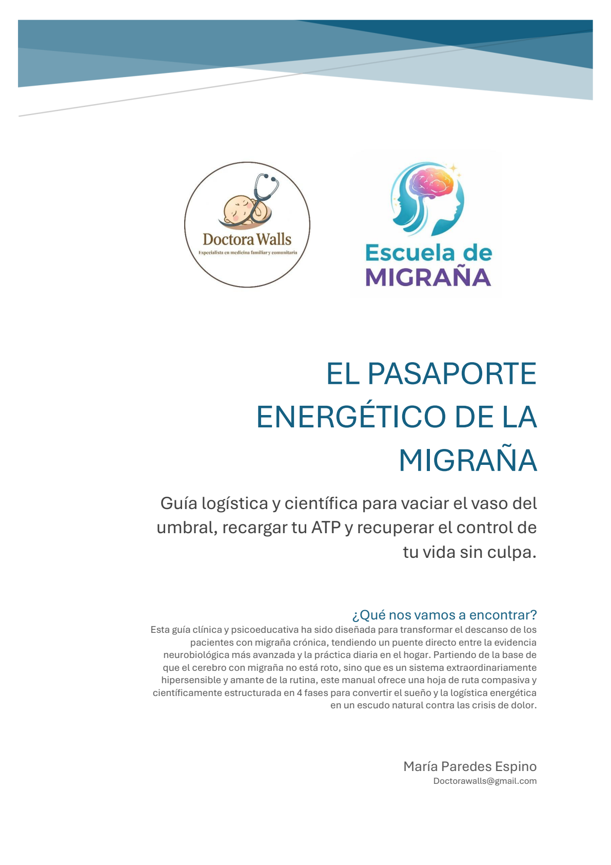 Portada de la guía Gestión de la Energía en Migraña Crónica